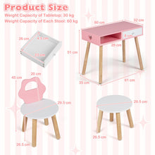 Load image into Gallery viewer, Kids Vanity Set, Girls Pretend Nail Salon Playset with Eye Shadow