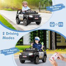 Load image into Gallery viewer, Kids Ride on Police Car, 12V Battery Powered Car with Remote Control