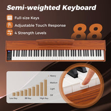 Load image into Gallery viewer, 88-Key Keyboard Piano Set Full Size Semi-weighted Digital Piano