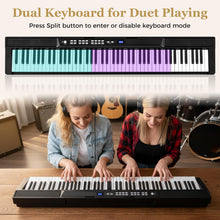 Load image into Gallery viewer, 88 Key Digital Piano Keyboard, Full Size Electric Piano with Adjustable Stand & Stool
