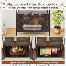 Load image into Gallery viewer, 150CM Cat Tree with Litter Box Enclosure
