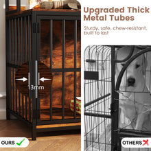Load image into Gallery viewer, Dog Crate Furniture with Storage Shelves