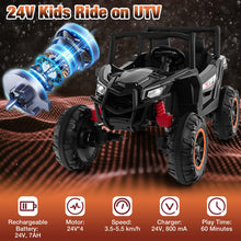 Load image into Gallery viewer, 2-Seater Kids Electric UTV, 24V Battery Powered Toy Car