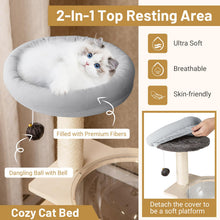 Load image into Gallery viewer, Cat Tree, Multi-Level Cat Tower with Sisal Scratching Posts