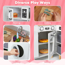 Load image into Gallery viewer, Wooden Corner Play Kitchen with Pine Wood Legs and Lights & Sounds