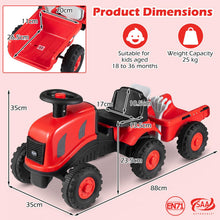 Load image into Gallery viewer, Kids Ride on Tractor with Detachable Trailer