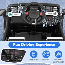 Load image into Gallery viewer, 12V Kids Ride on Car, Electric Off Road Truck with Remote Control, Lights, Music, Wireless Connection