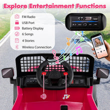 Load image into Gallery viewer, 24V Kids Ride on Car with Remote Control, LED Lights, Horn