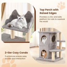 Load image into Gallery viewer, 123cm Tall Multi-Layer Cats Tower with Plush Perch