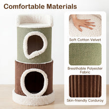Load image into Gallery viewer, Double Spacious Condos, Barrel-Shaped Kitten Condo Pet Playhouse