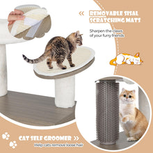 Load image into Gallery viewer, Cat Tree with Litter Box Enclosure Wooden Cat House Furniture