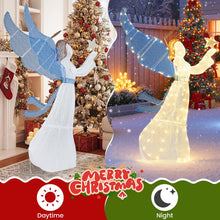 Load image into Gallery viewer, Pre-lit Christmas Angel, 3D Glittered Angel with LED Lights