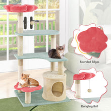 Load image into Gallery viewer, Cat Tree, Multi-Level Cat Tower with Sisal Scratching Posts(123cm Tall)