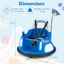 Load image into Gallery viewer, 12V Bumper Car for Kids with Remote Control and Lighting Modes