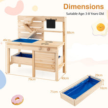 Load image into Gallery viewer, Outdoor Pretend Kitchen Potting Bench for Boys Girls Ages 3-8