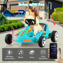 Load image into Gallery viewer, 12V Electric Go Kart, Kids Battery Powered Car with Remote Control, Music, Story, Flags