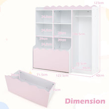 Load image into Gallery viewer, Kids Dress up Storage Wardrobe, Children Toy Storage Organizer