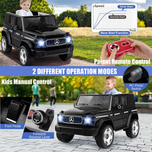 Load image into Gallery viewer, Kids Ride on Car, 12V Licensed Mercedes Benz Toy Car with Remote Control, Music, Horn, Lights, USB