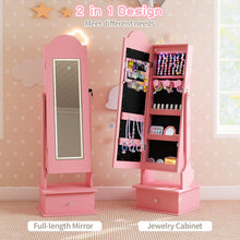 Load image into Gallery viewer, Kids Jewelry Cabinet Children Jewelry Organizer with Lights