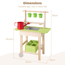 Load image into Gallery viewer, Mud Kitchen, Outdoor Kids Play Kitchen with Removable Pots