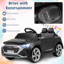 Load image into Gallery viewer, Kids Ride on Car, 12V Battery Powered Licensed Audi Car with Remote Control