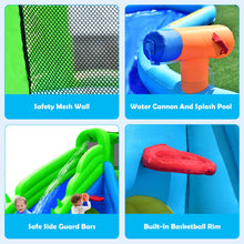 Load image into Gallery viewer, 7 in 1 Kids Bouncy Castle with 780W Blower, Inflatable Water Park with 2 Slides