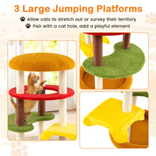 Load image into Gallery viewer, Cat Tree, 106cm Tall Hamburger-Theme Cats Tower | Indoor Multi-Level Kitten Climbing Stand Activity Center
