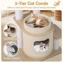 Load image into Gallery viewer, Cat Tree, Tall Multi-Layer Cats Tower with Comfy Padded Top Perch