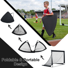 Load image into Gallery viewer, Portable Football Goals Set of 2, 4 x 3 ft Pop Up Soccer Nets