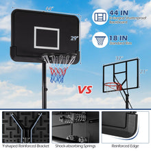 Load image into Gallery viewer, 6.5FT-10FT Height Adjustable Portable Basketball Hoop