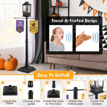 Load image into Gallery viewer, 156 CM Halloween Lamp Post Sound-Activated Halloween Street Lamp