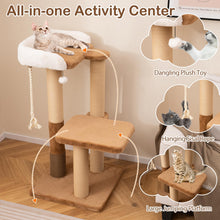 Load image into Gallery viewer, Cat Tree, 112cm Tall Multi-level Cat Tower with Scratching Posts