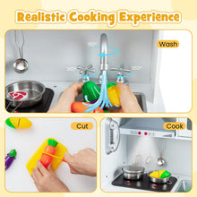 Load image into Gallery viewer, Height Adjustable Pretend Cooking Playset with Light