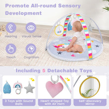 Load image into Gallery viewer, Toddle Activity Play Gym with 5 Hanging Sensory Toys