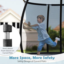 Load image into Gallery viewer, 10ft Trampoline, Outdoor Rebounder Trampoline with Safety Enclosure Net and Ladder