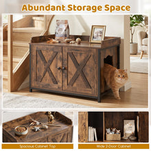 Load image into Gallery viewer, Cat Litter Box Enclosure, Kitty Hidden Washroom Toilet
