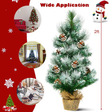 Load image into Gallery viewer, 2FT Artificial Mini Tabletop Christmas Tree with Base
