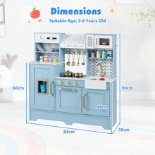 Load image into Gallery viewer, Children Cooking Chef Role Playset with Cabinets & Utensils for Boys Girls