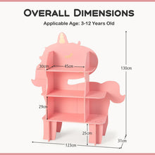 Load image into Gallery viewer, Kids Storage Shelf, Wooden Children Bookshelf with Anti-Tipping Device