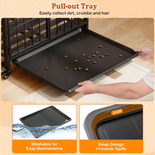 Load image into Gallery viewer, Foldable Dog Crate Furniture with Removable Tray Heavy-duty Chew-resistant Dog Kennel