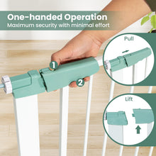 Load image into Gallery viewer, Safety Gate, 80-132cm Pressure Fit Baby Gates with Auto-Close Door