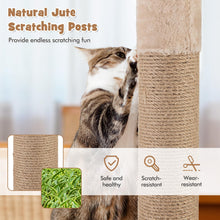 Load image into Gallery viewer, 164 cm Cat Tree with Jute Scratching Posts and Dangling Balls