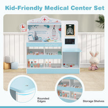 Load image into Gallery viewer, Wooden Doctor Play Set Kids Medical Center with Storage for Boys and Girls 3+ Years Old