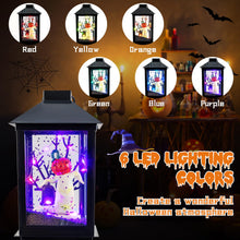 Load image into Gallery viewer, 155 cm Halloween Lamp Post Sound-Activated with Black Snowy Effects