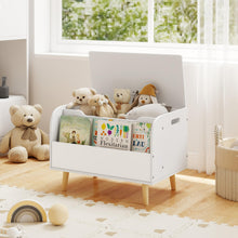 Load image into Gallery viewer, Wooden Toy Box, Kids Storage Chest with Flip-top Lid