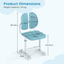 Load image into Gallery viewer, Height-adjustable Kid¡¯s Desk Chair with Double Back Support and Breathable Seat