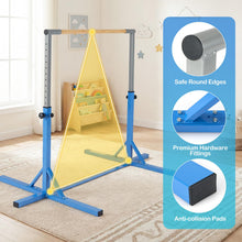 Load image into Gallery viewer, Gymnastics Training Bar, 85-145cm/90-150cm Height Adjustable Horizontal Kip Bars with Non-slip Pads