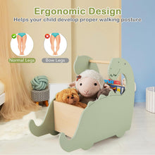 Load image into Gallery viewer, Baby Learning Walker, 2-in-1 Wooden Baby Push Walker with Large Toy Storage Chest and 4 Wheels