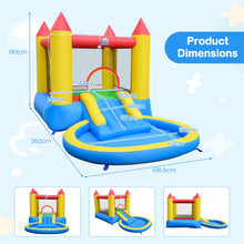 Load image into Gallery viewer, Inflatable Bounce House, Kids Water Park Wet Dry with Splash Pool, Water Slide
