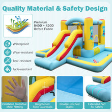 Load image into Gallery viewer, 7 in 1 Kids Bouncy Castle with Slide& Climbing Wall